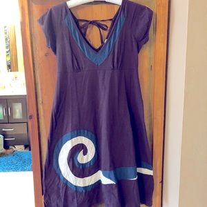 Synergy cap sleeve cotton dress